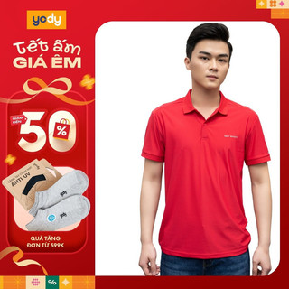 Áo Polo Nam chất liệu cotton airycool siêu mát áo phông mềm mịn bo quả trám thương hiệu YODY APM5083