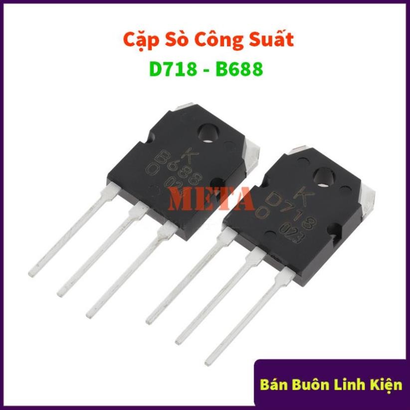 Sò Công Suất D718 - B688 TO-247 8A/120V Hàng Mới - Chân Dài