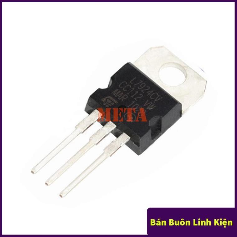 IC Ổn Áp Nguồn 24V 7924 L7924 L7924CV LM7924 7924CV 1.5A TO-200 Chân Cắm