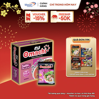 Mì Omachi Sườn Hầm Ngũ Quả Gói - Thùng 30 Gói x 80g