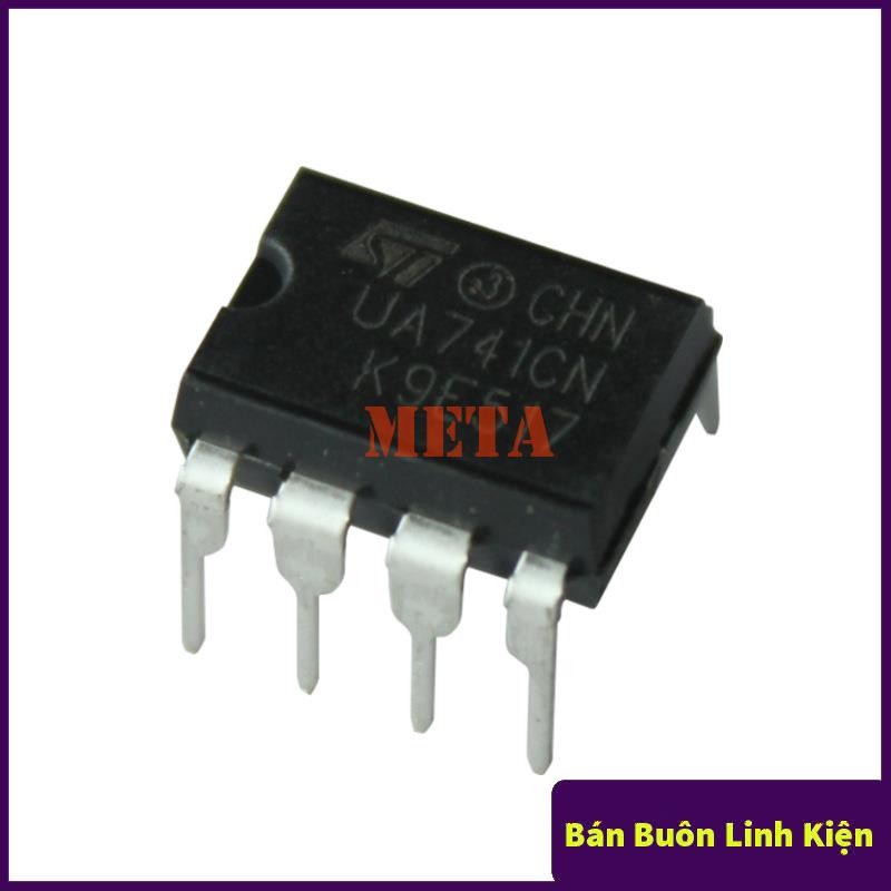 Ic Khuếch Đại Thuật Toán Op Amp UA741 Dip 8 - Chân Cắm 741