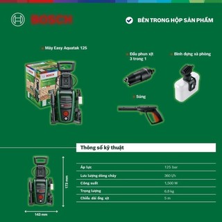 Máy phun xịt rửa Bosch Universal Aquatak 125