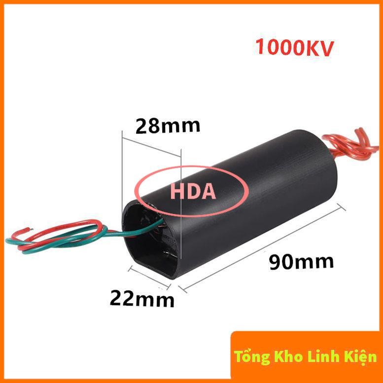 Kích Điện Cao Áp, Vào 3V7-6V ra 400KV 1000KV (Máy đánh lửa, dùi cui) - Module tăng áp