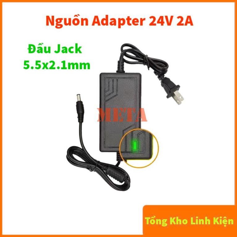 Nguồn Adapter 24V 2A Đầu Jack 5.5*2.1mm - Bộ chuyển đổi nguồn 24V 2A - Loại Tốt