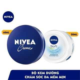 Bộ đôi Kem dưỡng da NIVEA chăm sóc mềm mịn (89054+80102)
