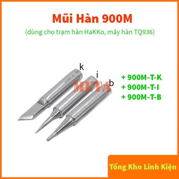 Mũi Hàn 900M Dùng Cho Dòng Trạm Hàn HaKKo, TQ936 936, 936A, 937 - Mũi Loại Xịn