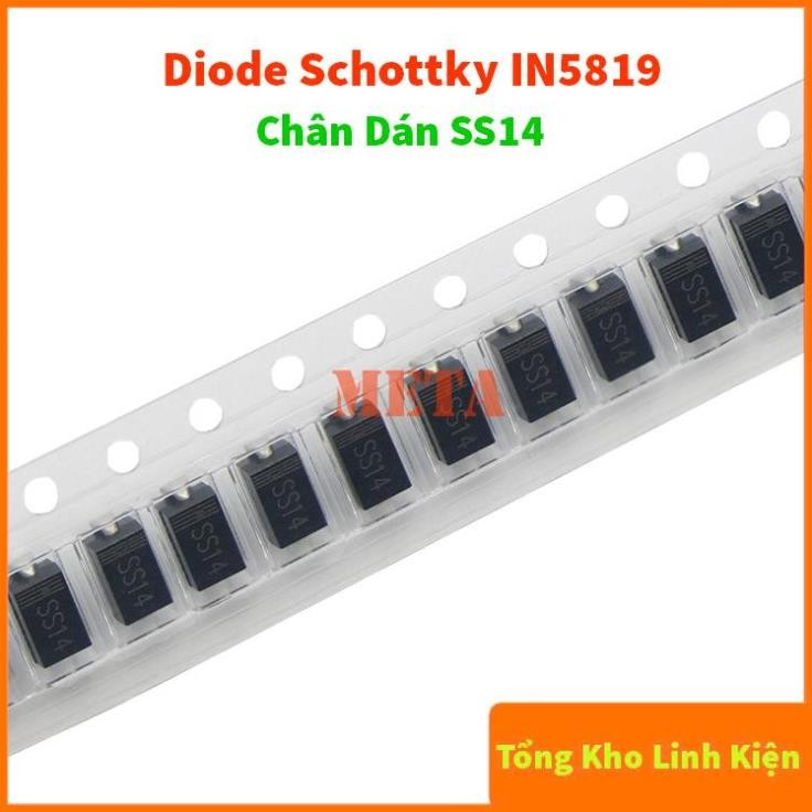 [Túi 10 Con] - SS14 - Diode Schottky IN5819 1A/40V SMD Chân Dán - Đi Ốt Nhanh 5819