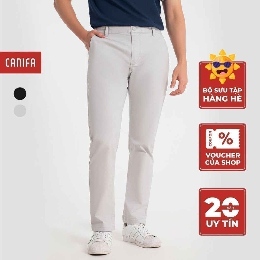 Quần khaki nam CANIFA dáng basic có túi quần 8BK22A008