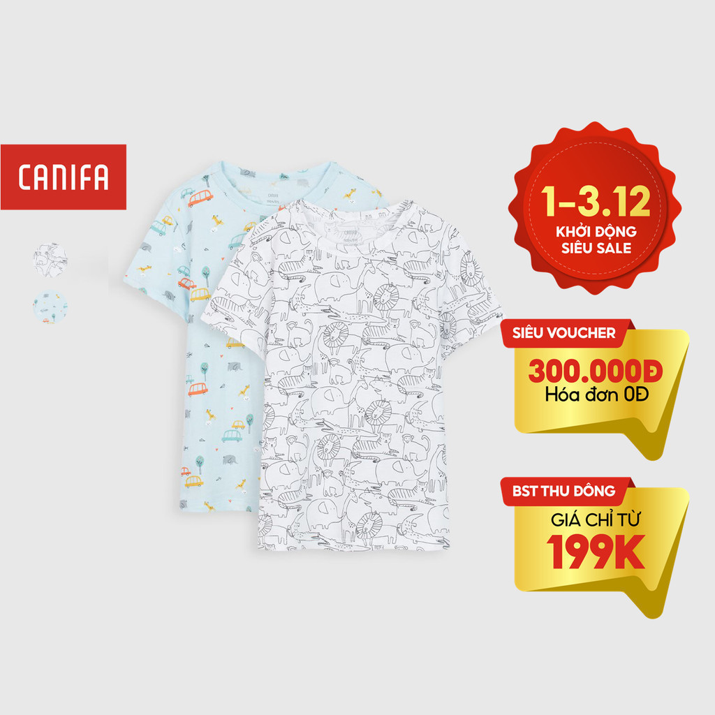 Combo 2 áo phông bé trai CANIFA - 2SA21S002