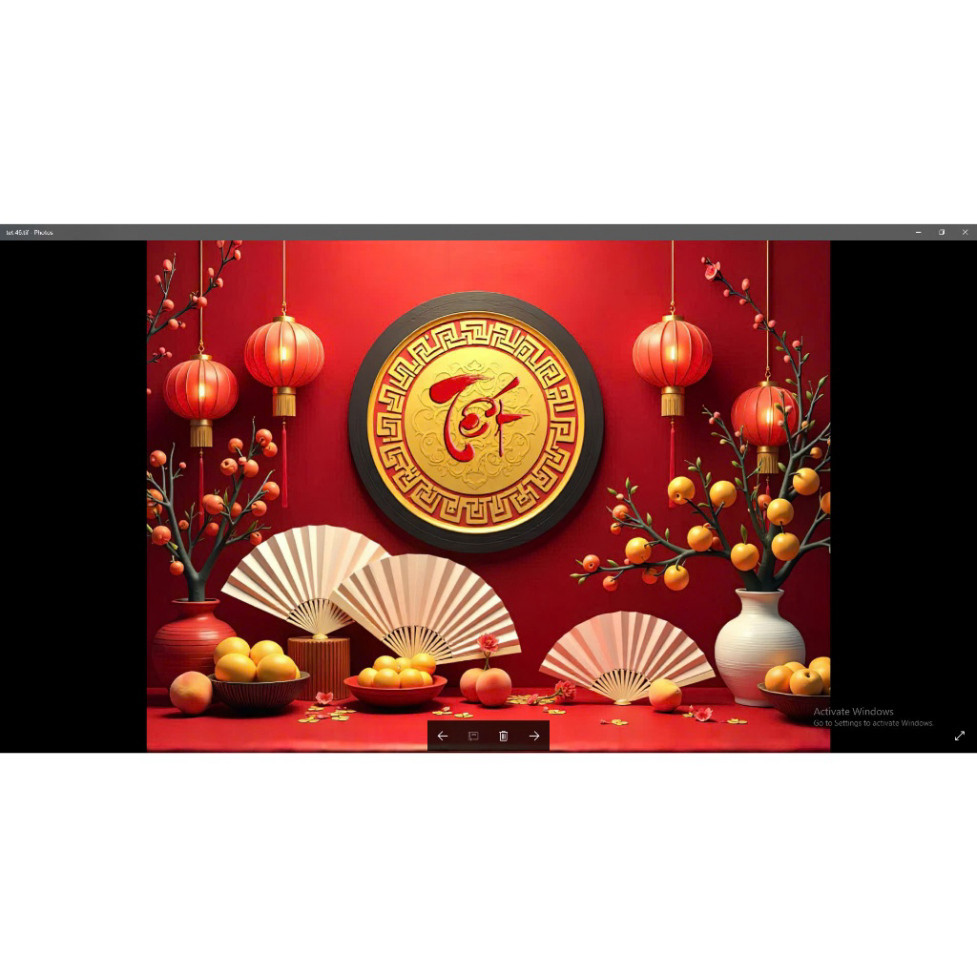 Tranh vải tết 2025 mừng xuân Ất Tỵ Decor tô điểm tết âm lịch - Tết 46