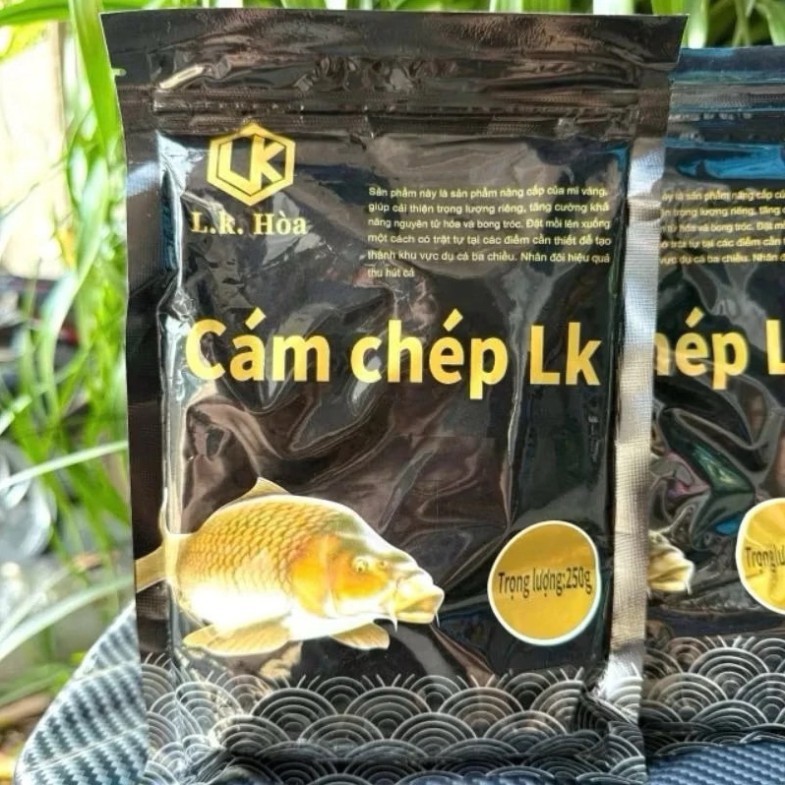 Mồi Câu Cá Cám Chép LK Hoà Mẫu Mới 250g- Cám Câu Cá Chuyên Chép Siêu Nhạy Chính Hãng LK Hoà Đồ Câu T