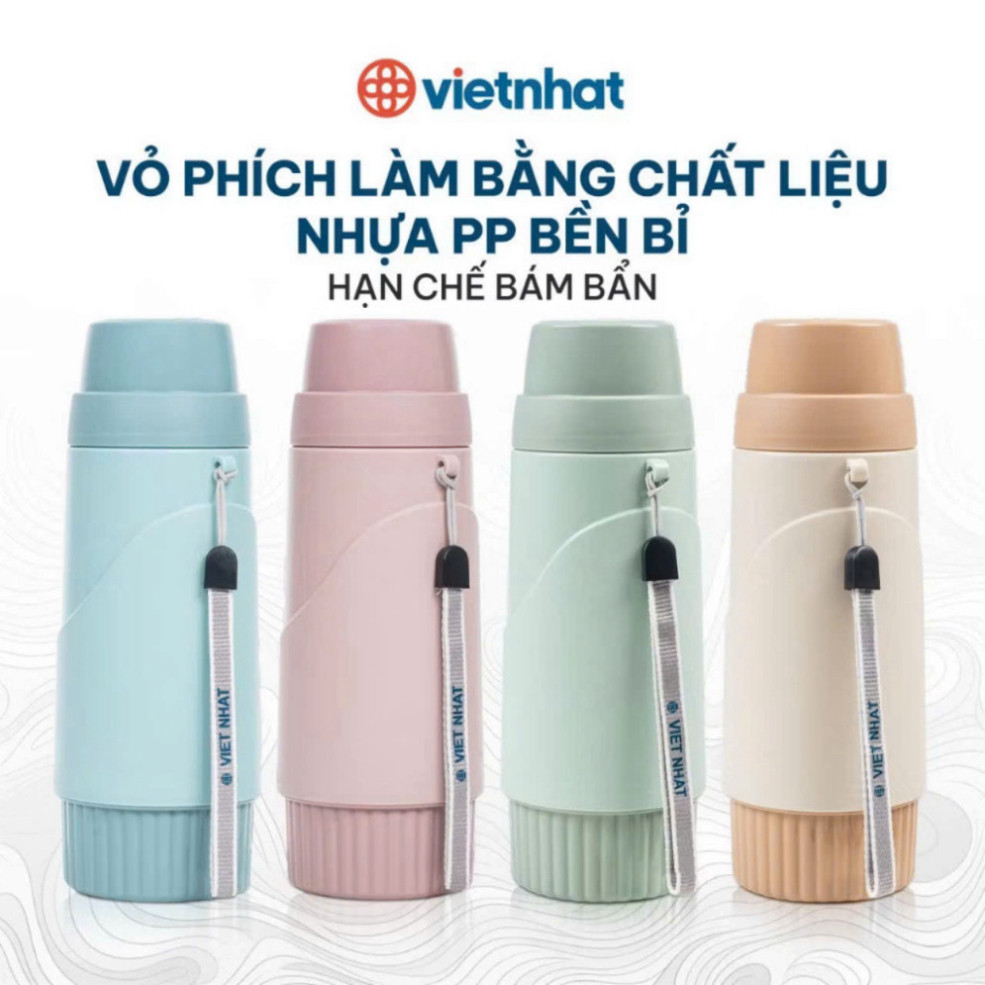 Phích nước giữ nhiệt - Bình đựng nước cầm tay 450ml lõi thủy tinh tiện dụng GDTA 3980 GD3