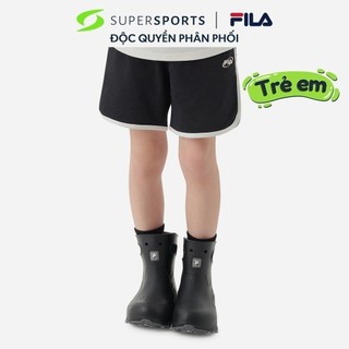 Quần Ngắn Thời Trang Trẻ Em Fila Essential Hem Color Matching - Đen  - FK2FPG2102X-BLK
