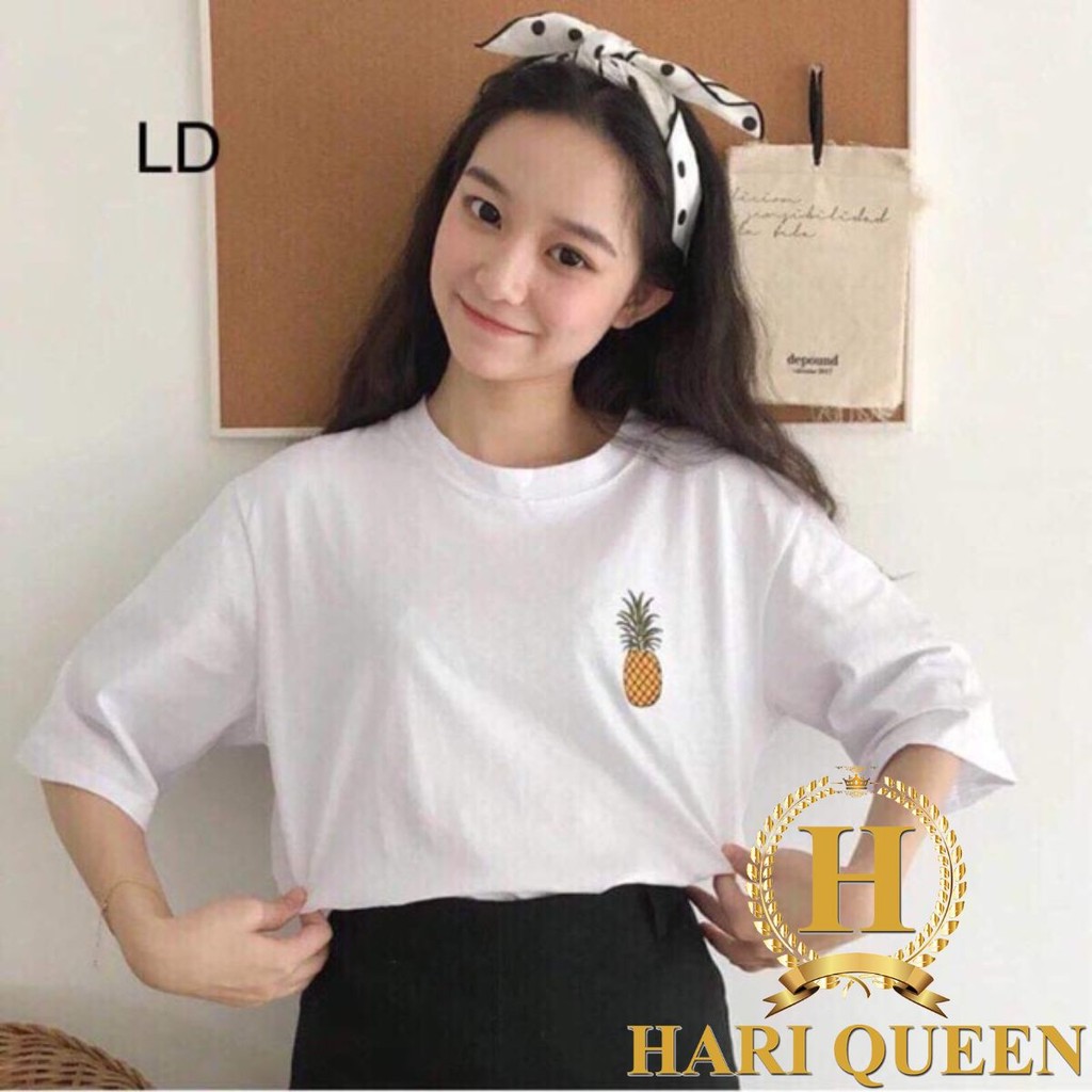 Áo Phông Nữ Logo Quả Dứa LDU0419