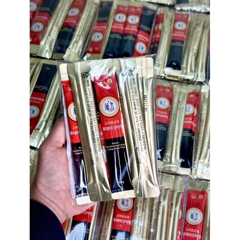 Tinh chất (Hồng Sâm) 6 năm tuổi [Today Good Time Gold Red Ginseng Stick] set 30 gói