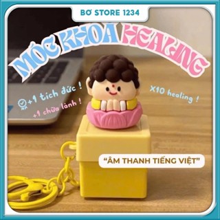 [TẶNG TÚI MÙ] Móc Khoá Giải Trí Độc Đáo Có Âm Thanh Tiếng Việt, Móc Khoá Tịnh Tâm Dễ Thương