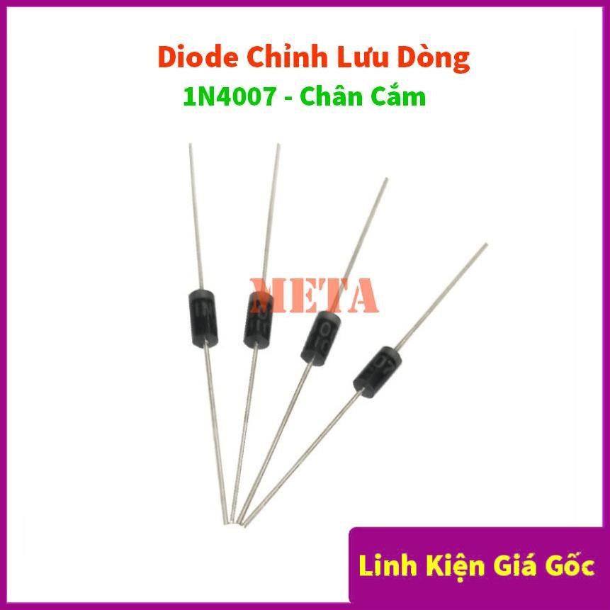 [Túi 10 Con]  Diode Chỉnh Lưu Dòng 1A/1200V 1N4007 IN4007 DO-41 Chân Cắm DIP 4007
