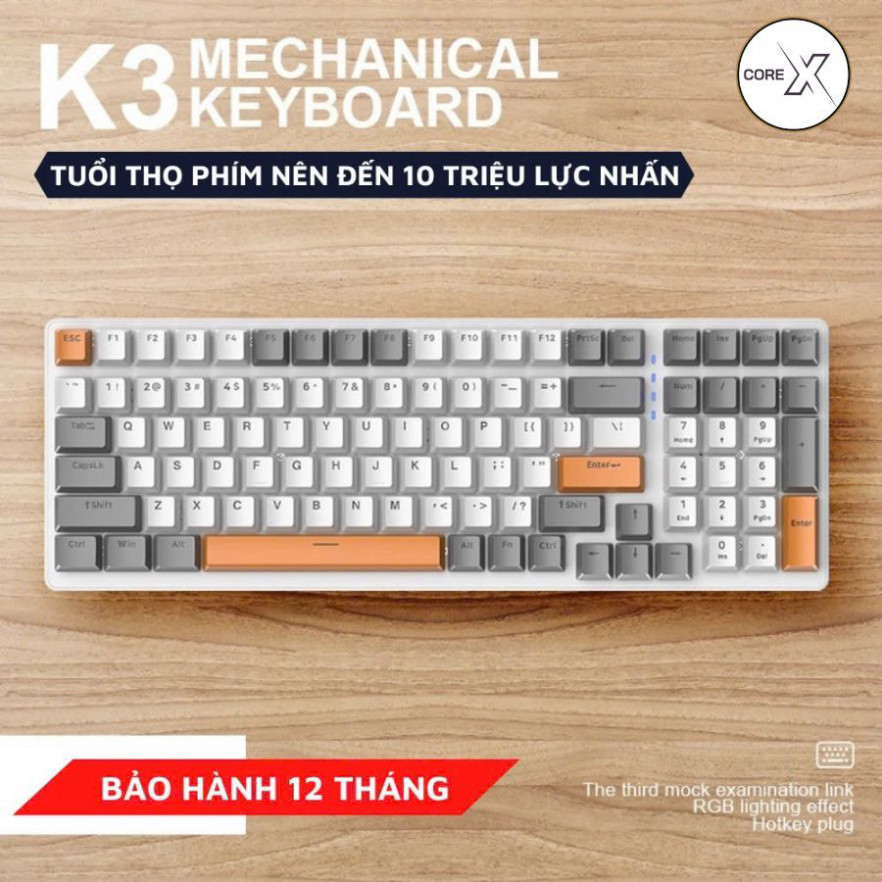 Bàn Phím Cơ Cao Cấp K3 Premium Gaming Nhiều Chế Độ Led Cực Đẹp, Trục Cơ Học Red Switch Dùng Cho Máy Tính, Laptop . | BigBuy360 - bigbuy360.vn