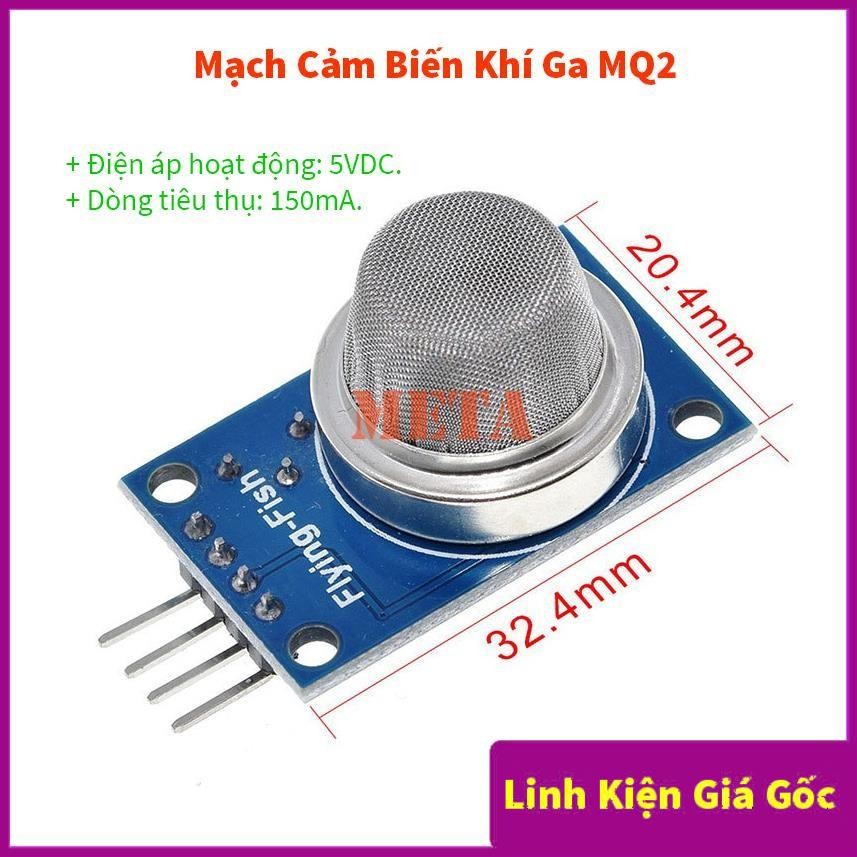 Mạch Cảm Biến Khí Ga MQ2 - Module Cảm Biến Khí GAS MQ2