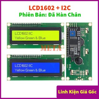 Màn Hình LCD 1602 Xanh Lá, Xanh Dương - LCD1602 + Mạch chuyển đổi I2C