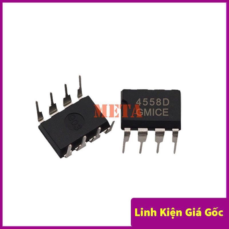 IC 4558 4558D Dip 8, JRC4558, JRC4558D Khuếch đại kép hàng mới 100% chất lượng cao