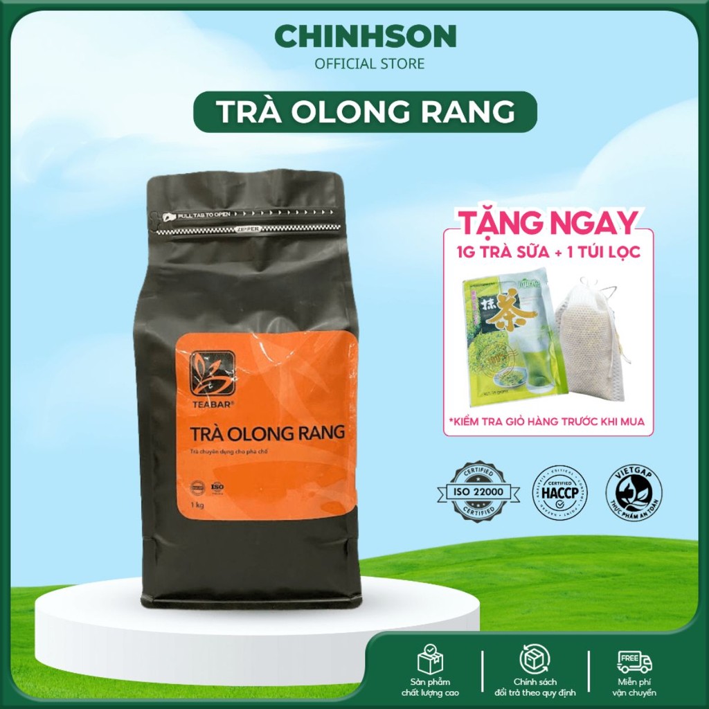  Trà Olong Rang Chính Sơn TEABAR Pha Trà Sữa Oolong Nướng Thơm Đậm Vị 