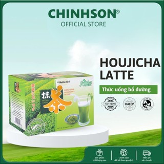  Bột Trà Xanh Chính Sơn Fujicha Matcha Green Tea 2 in 1 hòa tan uống liền tiện lợi  15g x 10 Gói  