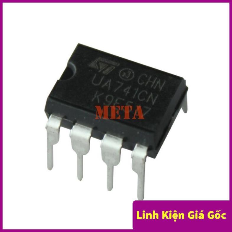 Ic Khuếch Đại Thuật Toán Op Amp UA741 Dip 8 - Chân Cắm 741