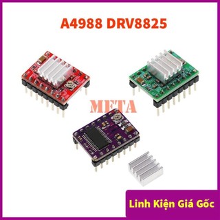 Module động cơ bước + bộ tản nhiệt A4988 DRV8825 cho máy in 3D Skr V1.3 1.4 Gtr V1.0 Ramps 1.4 1.6 Mks Gen V1.4