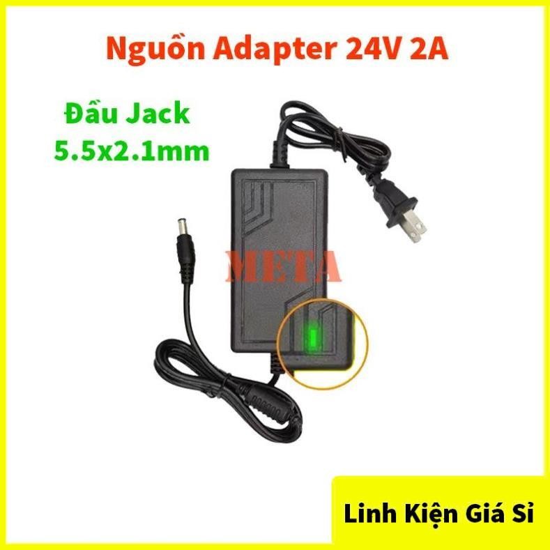 Nguồn Adapter 24V 2A Đầu Jack 5.5*2.1mm - Bộ chuyển đổi nguồn 24V 2A - Loại Tốt