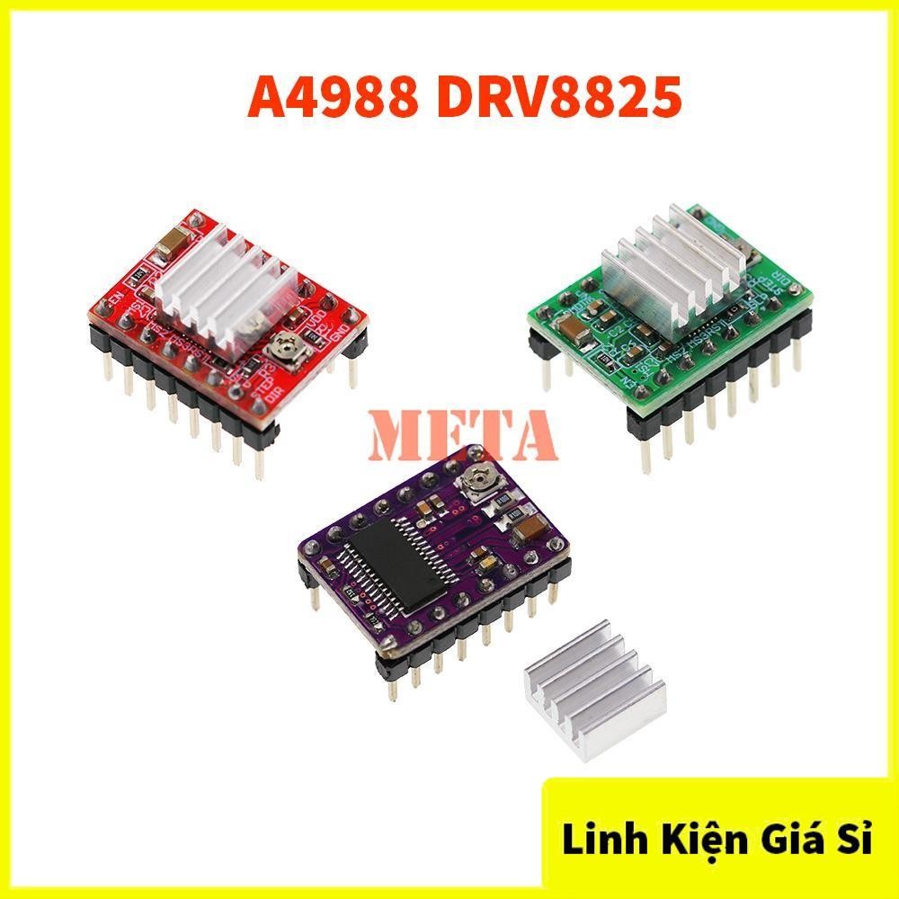 Module Điều Khiển Động Cơ Bước A4988, DRV8825 (Kèm Tản Nhiệt)
