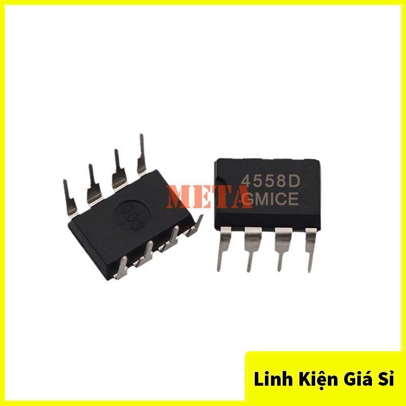 IC 4558 4558D Dip 8, JRC4558, JRC4558D Khuếch đại kép hàng mới 100% chất lượng cao