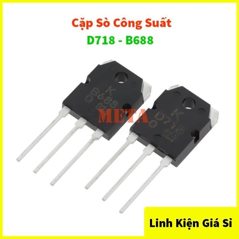 Sò Công Suất D718 - B688 TO-247 8A/120V Hàng Mới - Chân Dài
