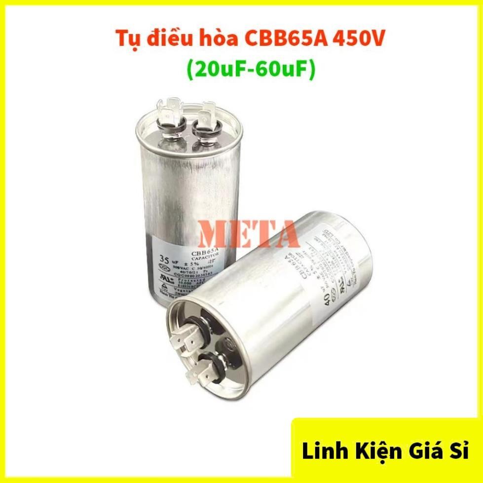Tụ điều hòa CBB65 CBB65A 450V - tụ máy nén điều hòa 20uF 25uF 30uF 35uF 40uF 50uF 60uF (Loại Tốt)