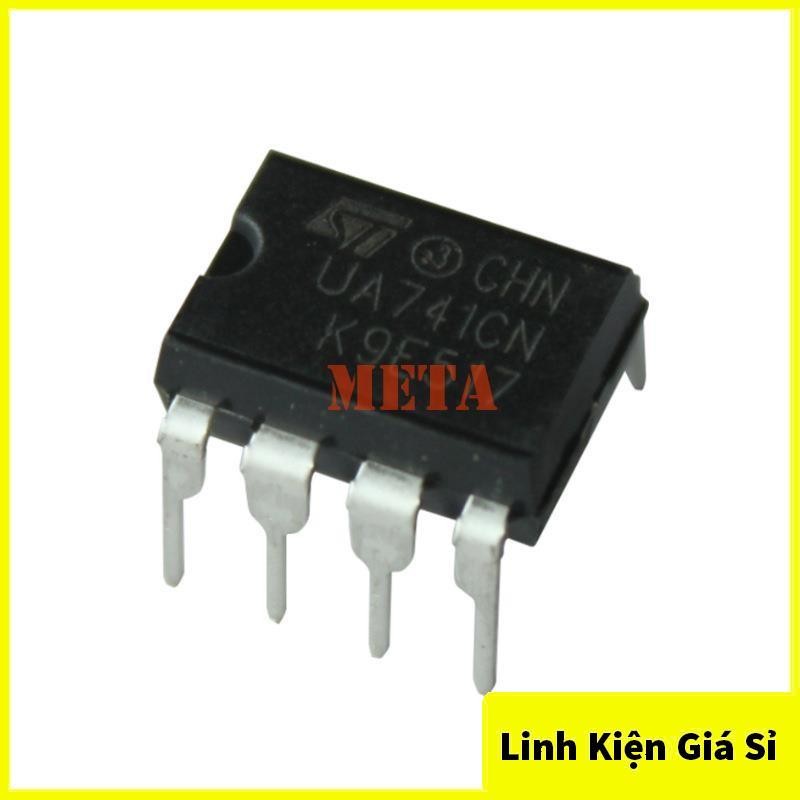 Ic Khuếch Đại Thuật Toán Op Amp UA741 Dip 8 - Chân Cắm 741