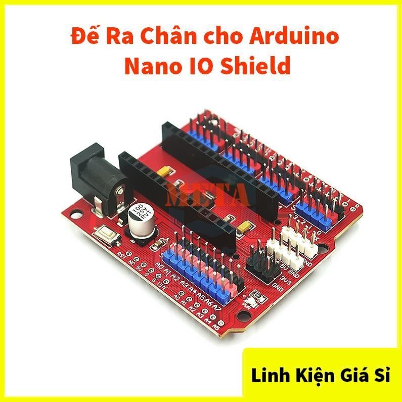 Đế Ra Chân cho Arduino Nano IO Shield V3.0 Màu Đỏ - Board mở rộng Arduino Nano V3.0