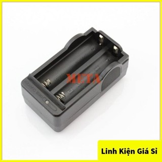  Bộ sạc pin 18650 3.7-4.2V sạc 2 pin cắm trực tiếp 220v tự ngắt có đèn báo 