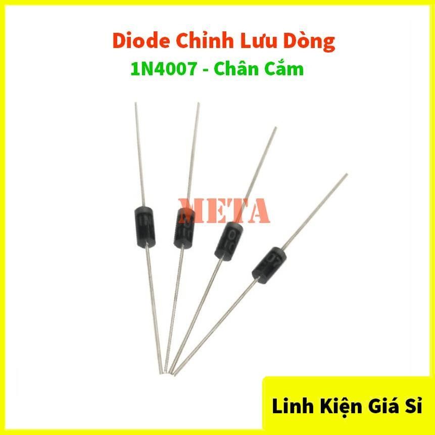[Túi 10 Con] Diode Chỉnh Lưu Dòng 1A/1200V 1N4007 IN4007 DO-41 Chân Cắm DIP 4007