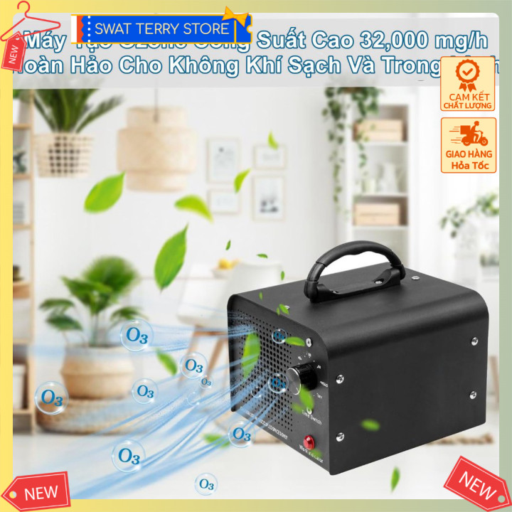 ST24h - Máy Tạo Ozone Công Suất Cao Ozone Generator 32,000 mg/h  Lựa Chọn Hoàn Hảo Cho Không Khí Sạc