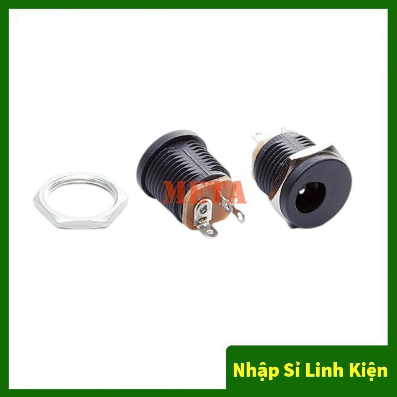 [Túi 5 Cái] Jack Dc Cái 5.5x2.1mm Có Ốc Vặn