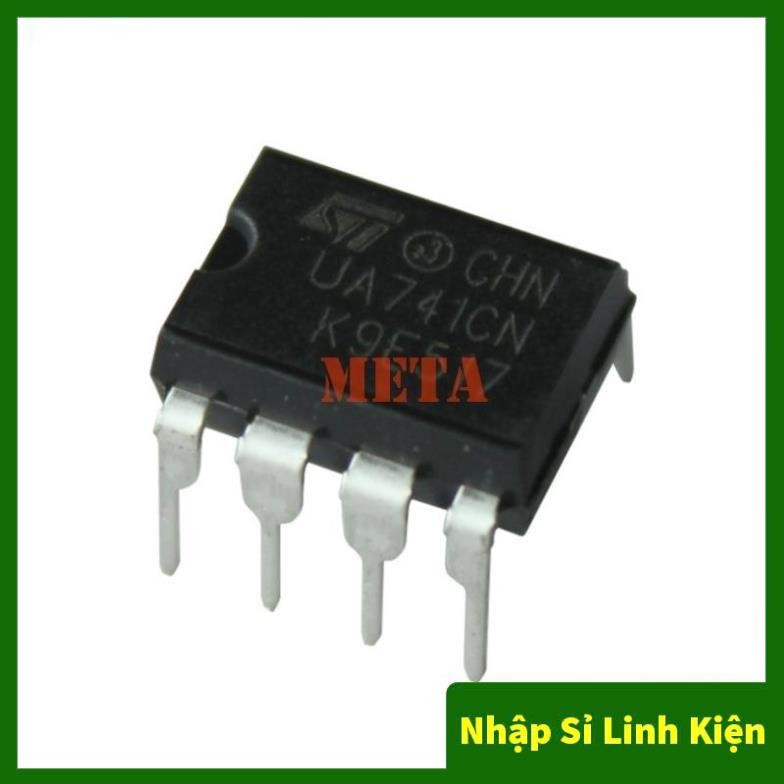 Ic Khuếch Đại Thuật Toán Op Amp UA741 Dip 8 - Chân Cắm 741