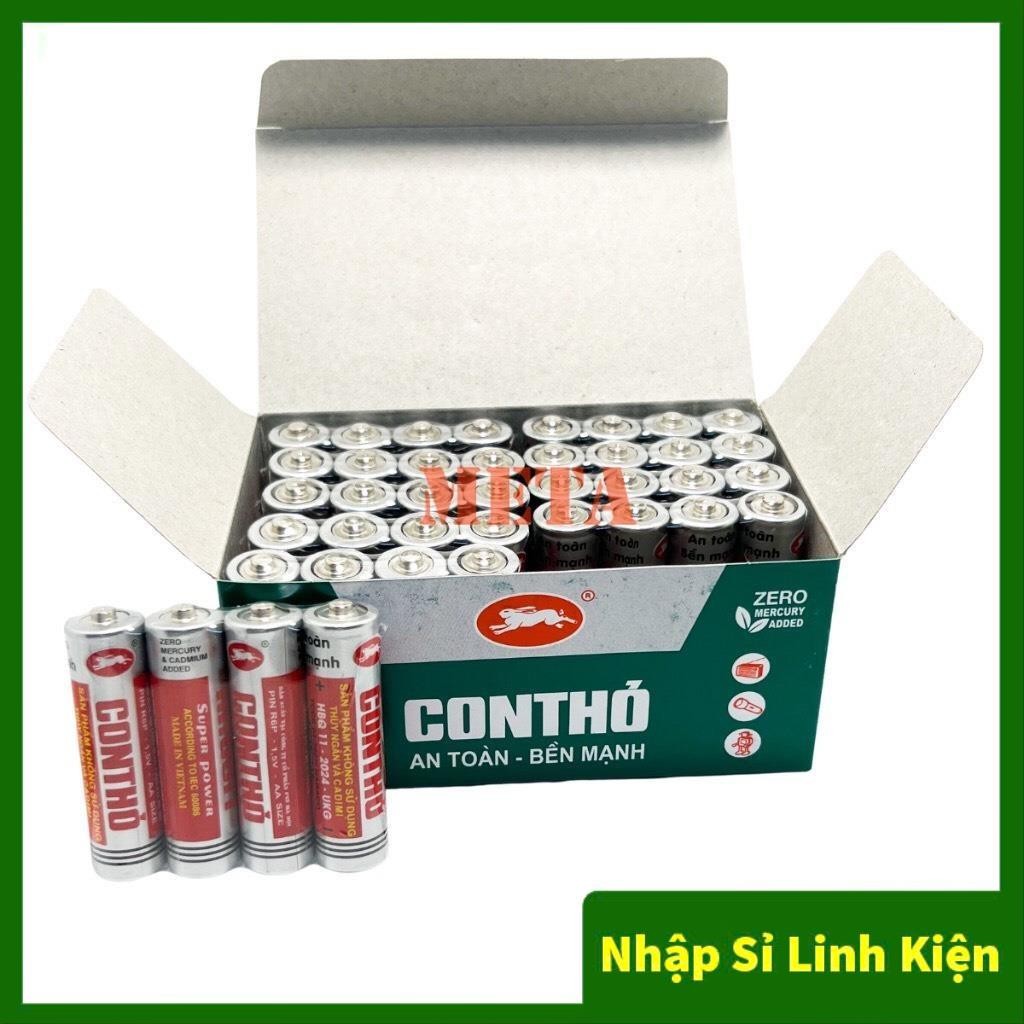 Vỉ 4 Pin con thỏ AA, AAA - Pin AA lớn, Pin AAA bé, Pin 1.5V