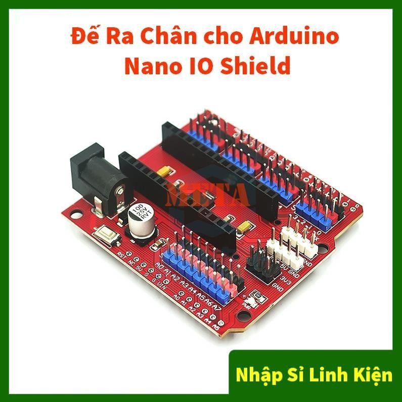 Đế Ra Chân cho Arduino Nano IO Shield V3.0 Màu Đỏ - Board mở rộng Arduino Nano V3.0