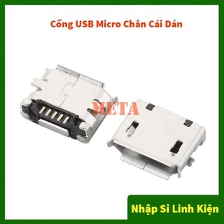 [Túi 5 Cái] Cổng USB A/B/Micro/Mini Đầu Đực/Cái Chân Cắm/Dán (Đầu USB, USB A, USB B, USB Micro, USB Mini)