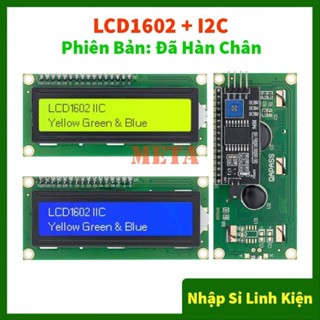 Màn Hình LCD 1602 Xanh Lá, Xanh Dương - LCD1602 + Mạch chuyển đổi I2C