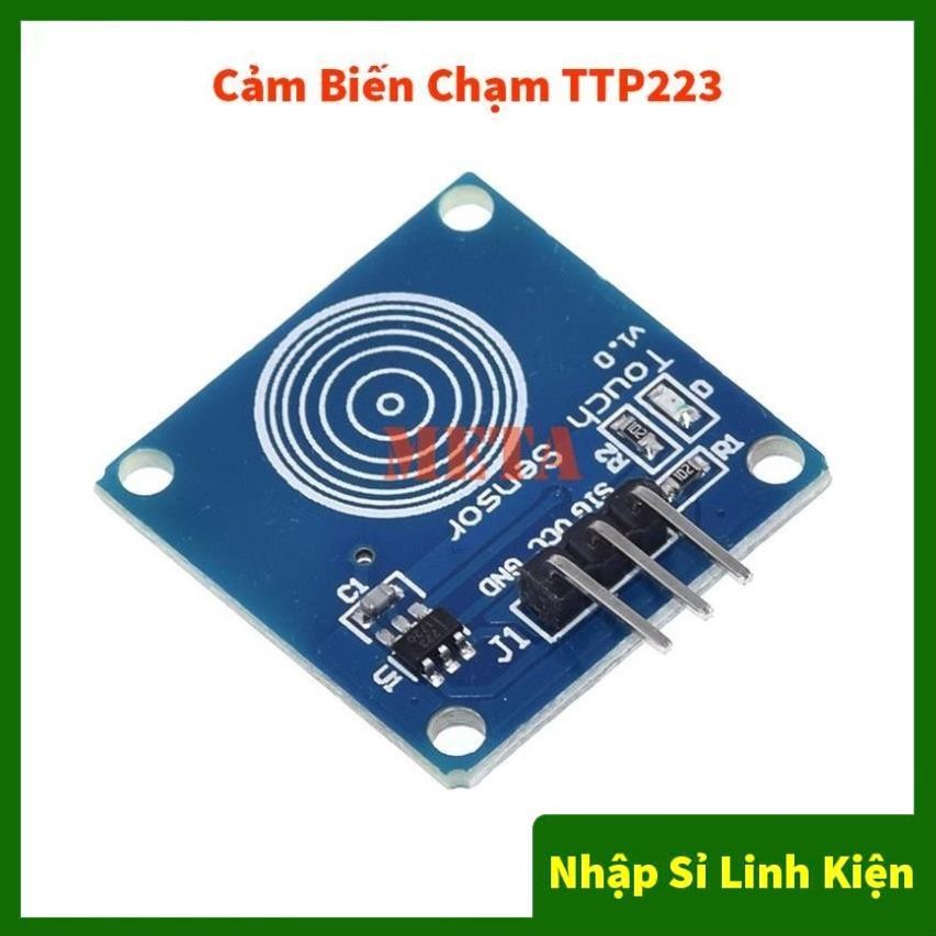 Module Cảm Biến Chạm TTP223 1 Phím - Module công tắc cảm ứng chạm điện dung TTP223 3-5V