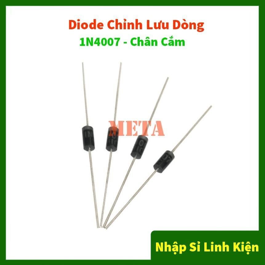 [Túi 10 Con] Diode Chỉnh Lưu Dòng 1A/1200V 1N4007 IN4007 DO-41 Chân Cắm DIP 4007