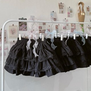 CHÂN VÁY BÈO VIỀN REN 3 TẦNG PHỒNG XOÈ XINH LƯNG CHUN CÓ QUẦN BẢO HỘ V3