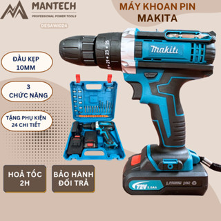 HÀNG RẺ! Máy Khoan Bắn Vít PIN DESAWI/ MAKITA 72v 3 Chức Năng Có Búa HÀNG RẺ Lõi Đồng 100% Kèm Phụ Kiện 24 Món DESAWI021