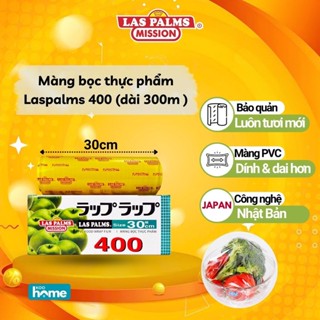 Màng bọc thực phẩm Laspalm CHÍNH HÃNG bọc thực phẩm siêu dai siêu dính cuộn lớn bảo quản rau củ quả